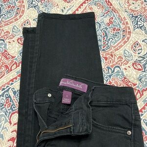 Gloria Vanderbilt black jeans misses sz 6 short